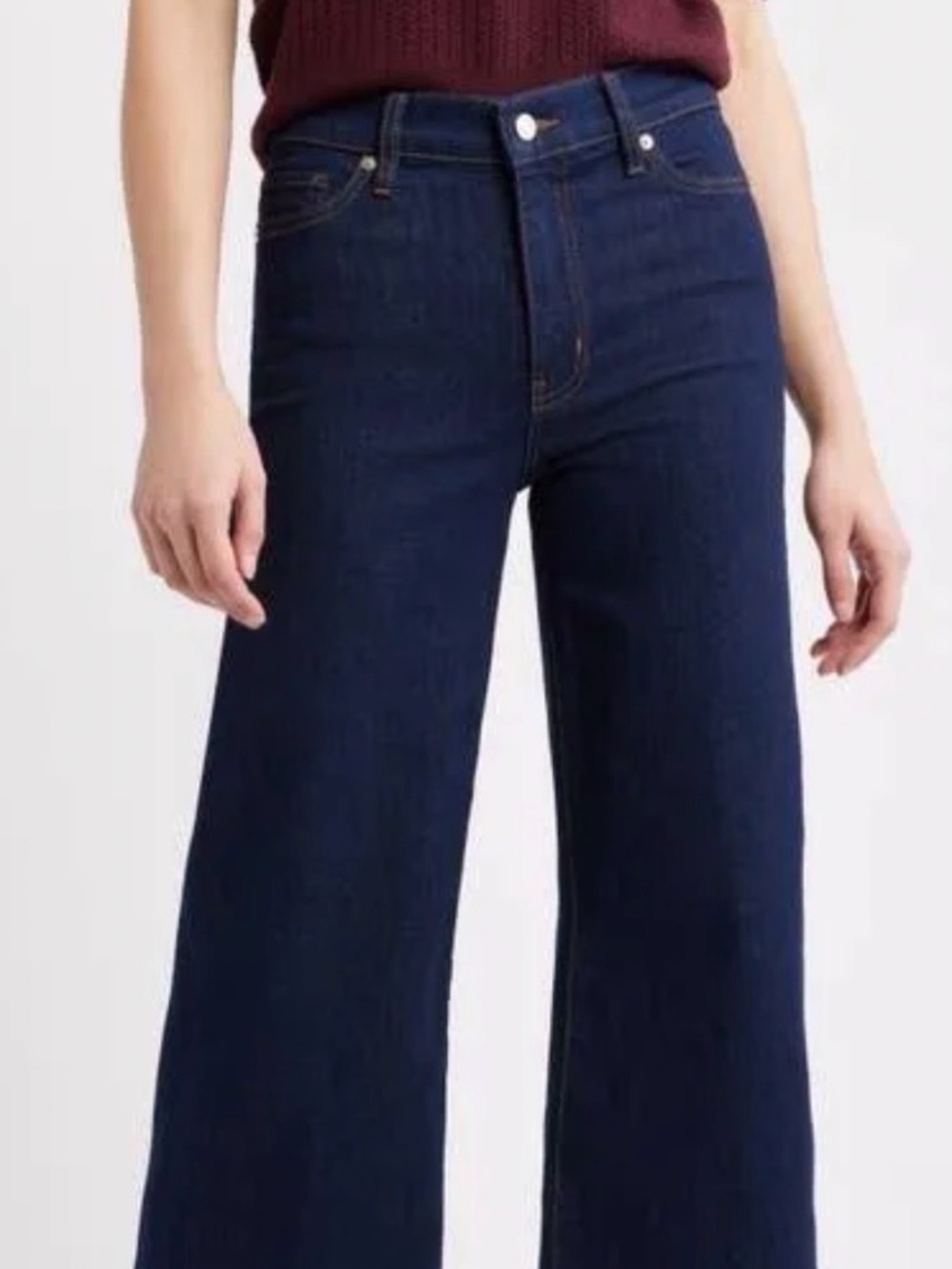 Frame Denim Le Slim Palazzo high rise Wide Leg Jeans size 25, brand new.